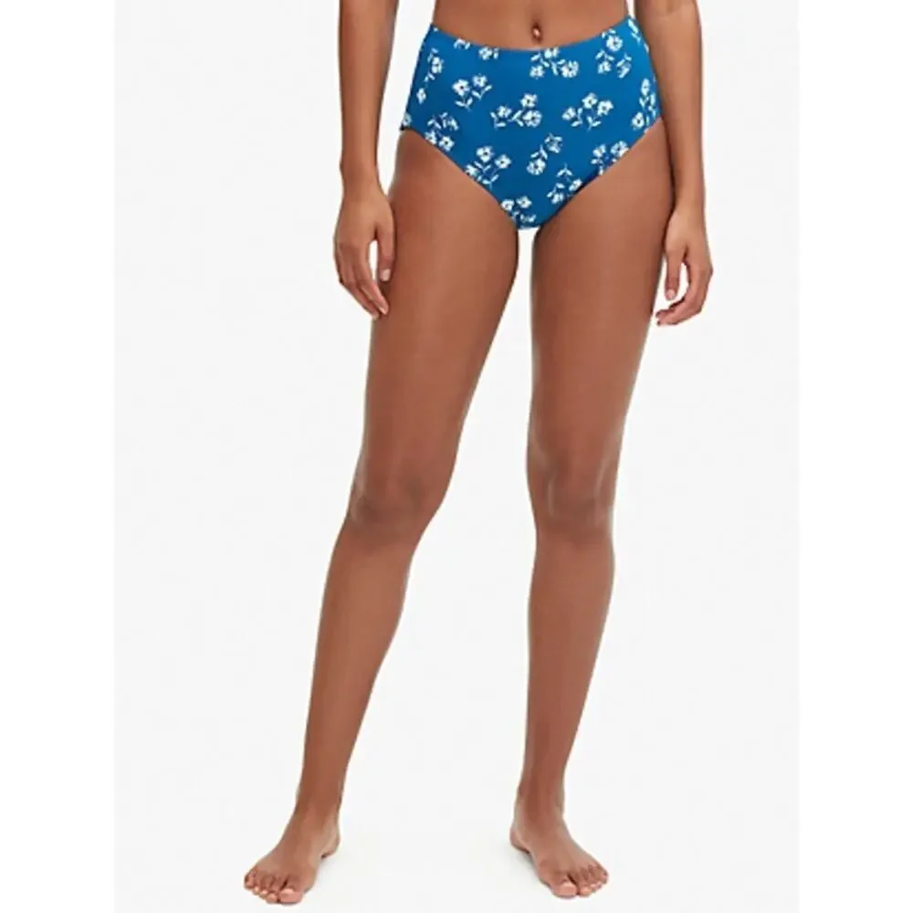 Kate Spade Dandelion Floral Mini Ruffle Two‎ Piece Bikini Macaw Blue